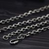 Men's Sterling Silver Eagle Hook Anchor Link Chain