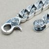 Sterling Silver Bold Curb Chain Bracelet for Men