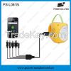 Solar lamp lantern with 3.4W solar panel for lighting and mobile phone charging