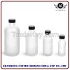 Wholesale clear/amber/blue boston round glass bottle with various kinds of cap
