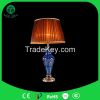 European style glass bedside table lamp standing desk lamp with LED