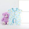 Baby summer rompers short sleeves round collar clothes one-piece