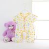 Baby summer rompers short sleeves round collar clothes one-piece