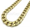 10k Yellow Gold Thick Reversible Two Tone Miami Chain 26 Inch 12.50mm