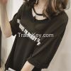 Stamp tassel female short sleeved dress