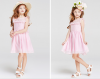 Latest designs medium sleeveless dress  princess girls dresses