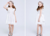 Latest designs medium sleeveless dress  princess girls dresses