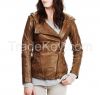 Slim Fit Genuine Leath...