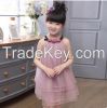 High Quality New Model Children Custom Clothing Child Girl Dress Boutique Clothing Floral Border Girls birthday Dresses from