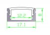 recessed aluminum LED profile