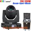New Arrival High Brightness Multi-functions Stage Moving Lightings 15R 330W Beam Spot Wash Moving Head Light