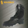 Cow leather canvas military jungle boots outdoor boots for army