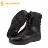 High Quality Black Genuine Leather Military Police Tactical Boot