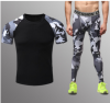 Men's Colorful Compression Under Base Layer Sets SkinTight sports Fitness  sets quick dry 