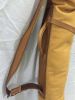 Vintage Golf Club Bag Leather Canvas Ball Bags Carrying Holder + 2 Pocket