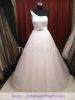 Ball-gown Wedding Dress Ivory Fine-netting One-shoulder Floor-length