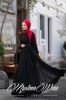 Muslima Wear Chiffon Black Dress