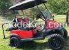 48V Red Lifted Electric Golf Cart Club Car Precedent