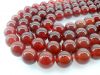 China gemstone supplier natural 10mm red agate crystal charms beads