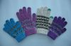 Knit glove, touch scre...