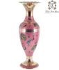 Brass Colorful Flower Vase Home Decor Metal Vases