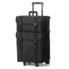 2-in-1 Professional Soft Beauty Trolley Makeup Artist Case Oxford Cosmetic Case