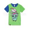 White Printed Kids Short Sleeve Tshirt With Lovely Pattern For Kinds S