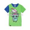 White Printed Kids Short Sleeve Tshirt With Lovely Pattern For Kinds S