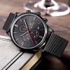 MEGIR Swiss Quartz movement strap watch 2011 black waterproof steel wrist watch