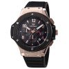 MEGIR Swiss Quartz movement strap watch 3002 black waterproof steel wrist watch