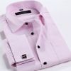 French cuff dress shirt for man