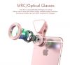 Rainbow 2 in 1 Cell Phone Lens with Beauty LED Flash Light, 15X Macro Lens & 0.4X - 0.6X Wide Angle Lens, 3 Adjustable Brightness Fill Light, for iPhone 7, 6s, 6, 5s & Most Smartphones