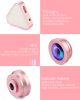 Rainbow 2 in 1 Cell Phone Lens with Beauty LED Flash Light, 15X Macro Lens & 0.4X - 0.6X Wide Angle Lens, 3 Adjustable Brightness Fill Light, for iPhone 7, 6s, 6, 5s & Most Smartphones