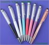 Hot selling good price Crystal stylus Pen metal ballpoint pen touch screen pen