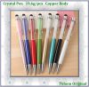 Hot selling good price Crystal stylus Pen metal ballpoint pen touch screen diamond touch pen