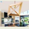 SL wooden art pendant lamp dining room lamp simple and special pendant lighting fixture