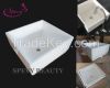 modern square pedicure ceramic sinks bowl with purjet and led light
