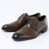 Man's genuine leather dress shoes, business shoes, casual shoes, nice quality shoes, bespoke