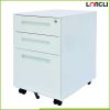 High quality steel 3 drawer mobile pedestal filing cabinet