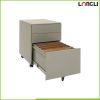 Durable modern 3 drawer steel mobile/moveable filing cabinet with anti-tilt