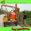 Drilling Holes for Highway Guardrail Installation Pile Driver Pile Machine