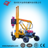 Drilling Holes for Highway Guardrail Installation Pile Driver Pile Machine