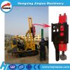 PV parks installation micropiles drilling rig pile driver excavator mounted vibro hammer