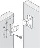 Plastic panel connecting fittings push-in fixing 