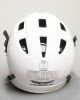 Cascade Lacrosse Green and White Protective Helmet Black Face 
