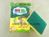 Nylon kitchen usage sponge scouring pad/heavy duty scrub sponge/abrasive scrubber scouring/eco-friendly cleaning scouring pad