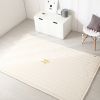 100% cotton rug with gold colored little star