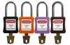 Histay electrical safety padlock lockout locks with steel shackle and nylon body master keyed
