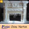 indoor used artificial marble fireplace mantel