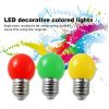 IP65 G45 E27 1w color led bulb with decorative led bulb